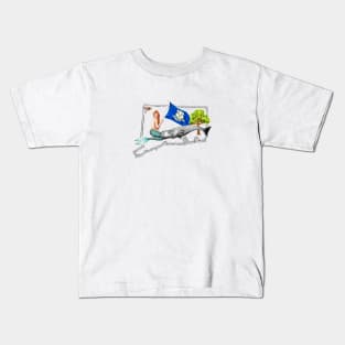 Connecticut Mermaid Kids T-Shirt